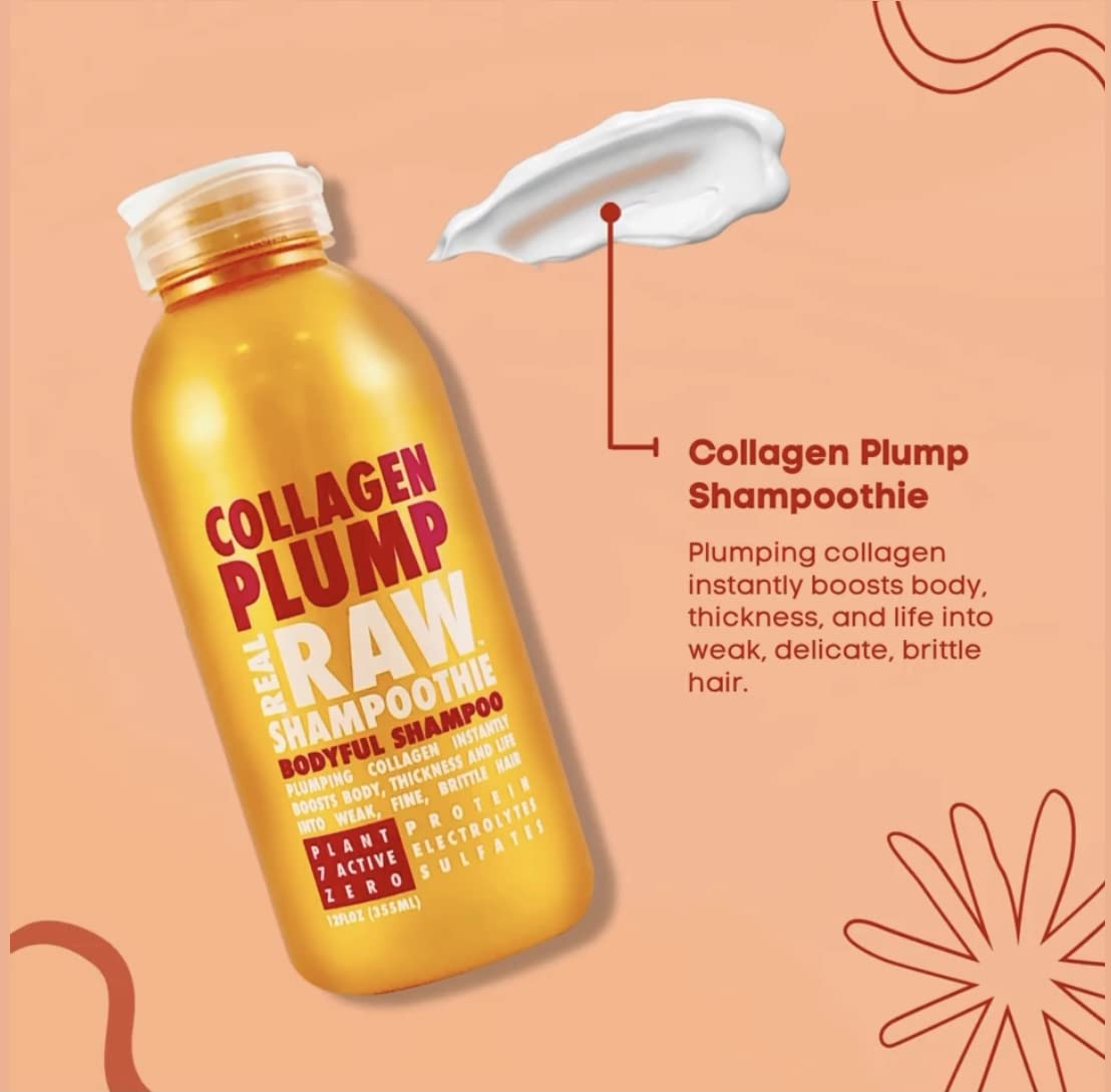 Real Raw Collagen Plump Bodyful Conditioner - Strengthen & Repair, Pure Aloe Juice & Coconut Water - 355 mlReal Raw854554006106ConditionerConditioner