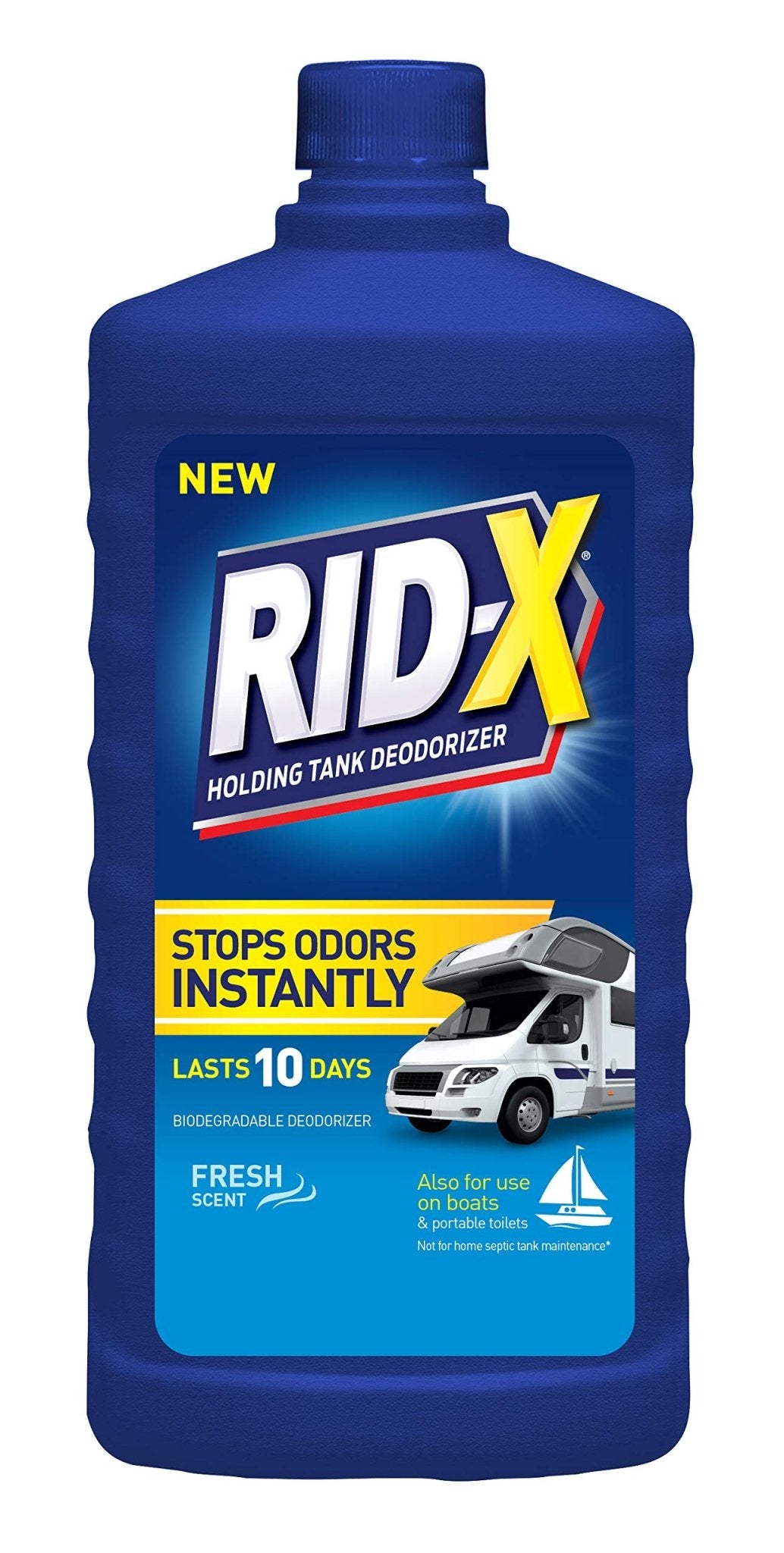 Rid - X Holding Tank Deodorizer Liquid, Stops Odors Instantly - Fresh ScentRid - X019200842556RV Tank DeodorizerRV Tank Deodorizer