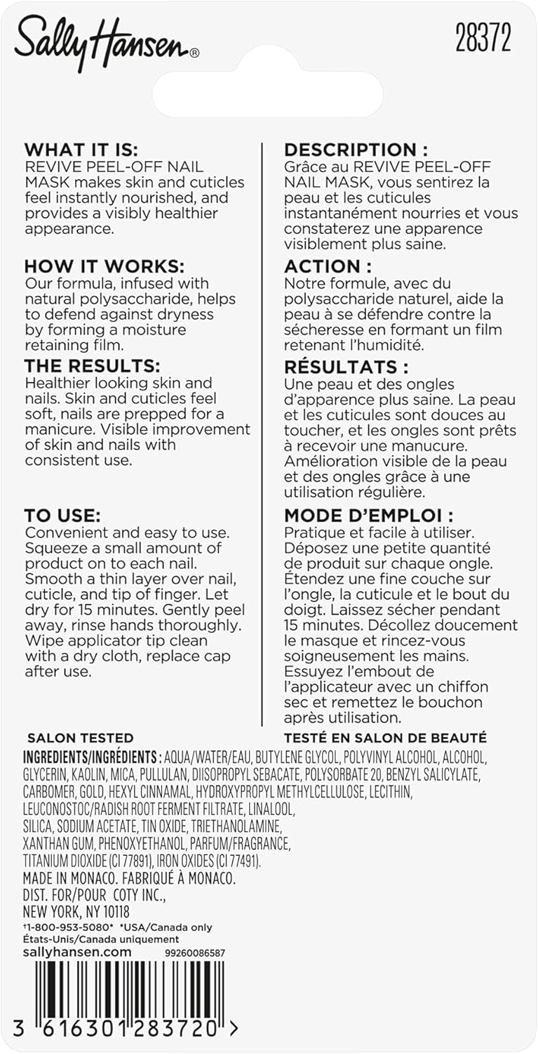 Sally Hansen Spa Collection, Revive Peel - off Nail MaskSally Hansen3616301283720Nail TreatmentsNail Treatments