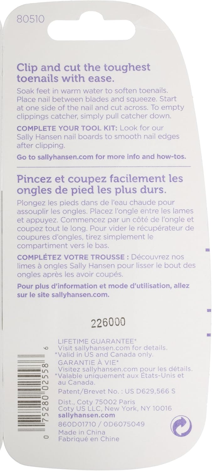 Sally Hansen Treat Your Toes Control Grip Toenail ClipperSally Hansen787734055178Toenail ClipperToenail Clipper