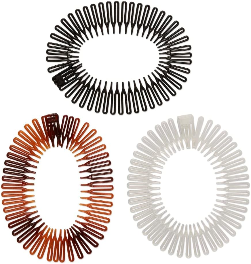Scunci Effortless Beauty Stretch Hair Combs, 3 pcsDealzlotB0015XR5JA