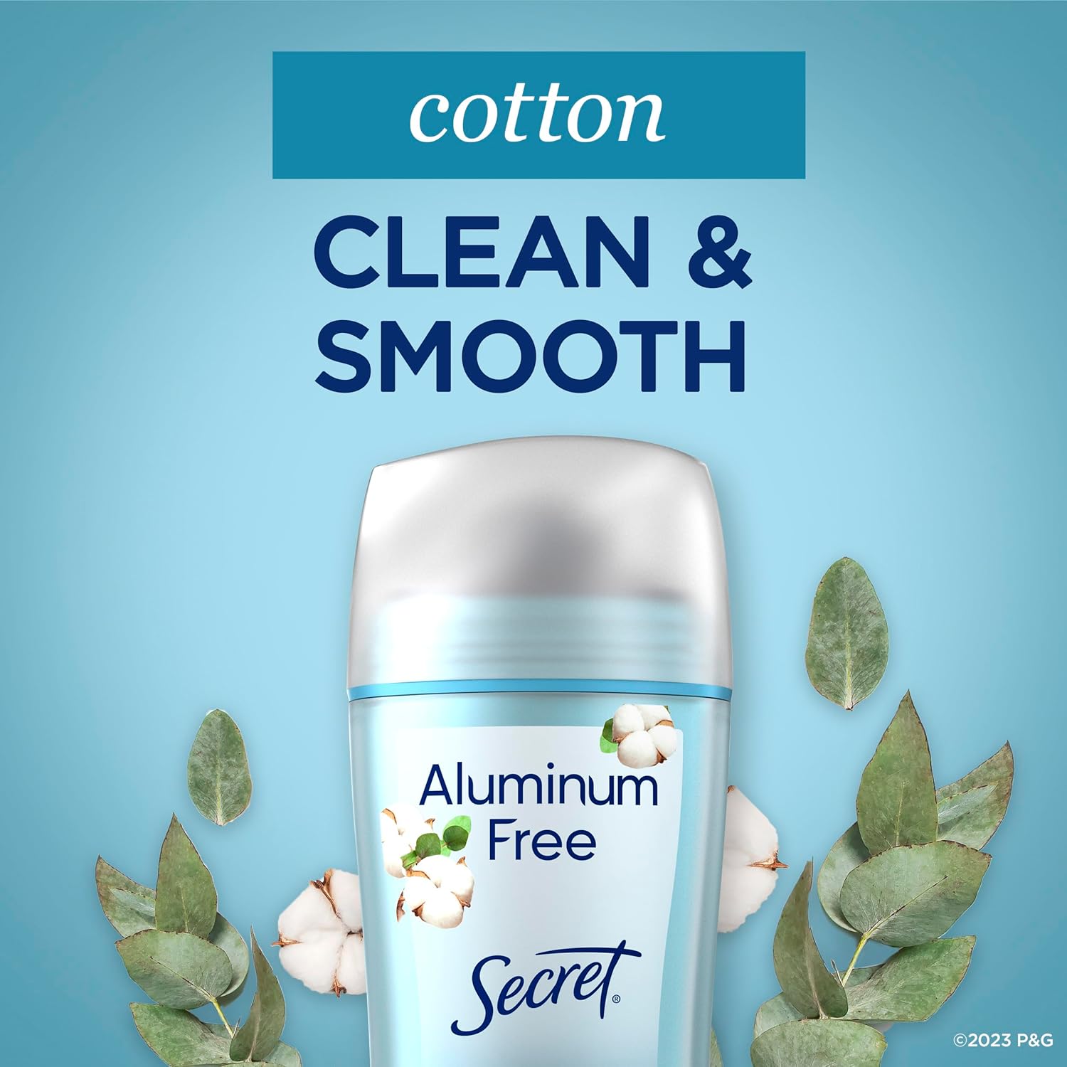 Secret Aluminum Free Deodorant for Women, PH Balancing Minerals, 48hr Odor Protection - Cotton Scent, 68 gSecret037000801009Deodorants and AntiperspirantsDeodorants and Antiperspirants