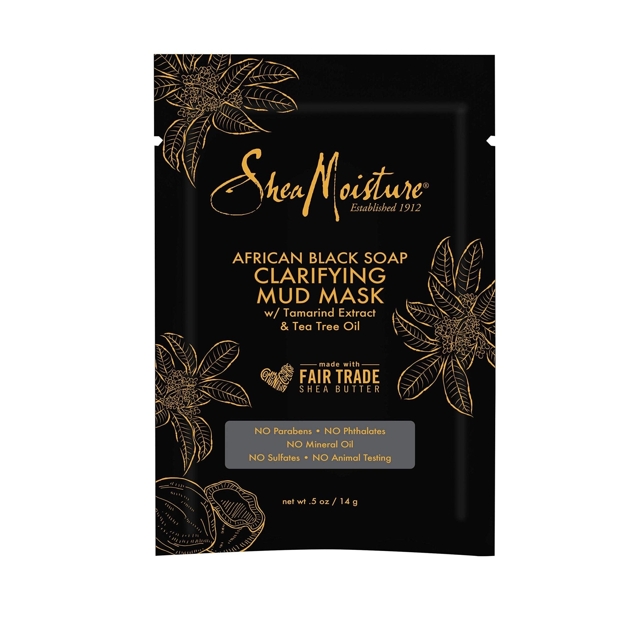 Shea Moisture African Black Soap Clarifying Mud Mask - 14 gShea Moisture764302270720Face PacksFace Packs