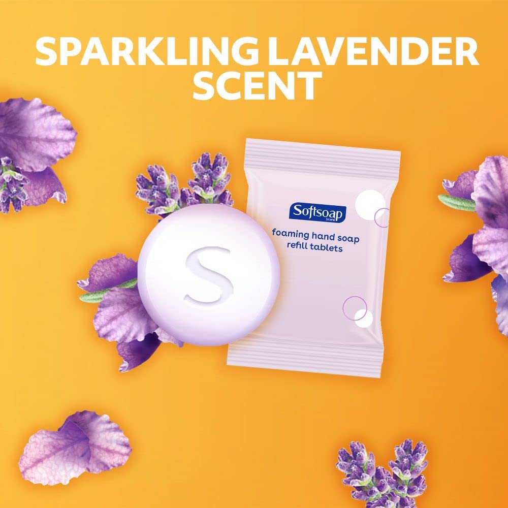 Softsoap Foaming Tablet Starter Kit, Foaming Hand Soap - Sparkling Lavender Starter Kit with Pump and 2 TabsSoftsoap035000987228Hand WashHand Wash