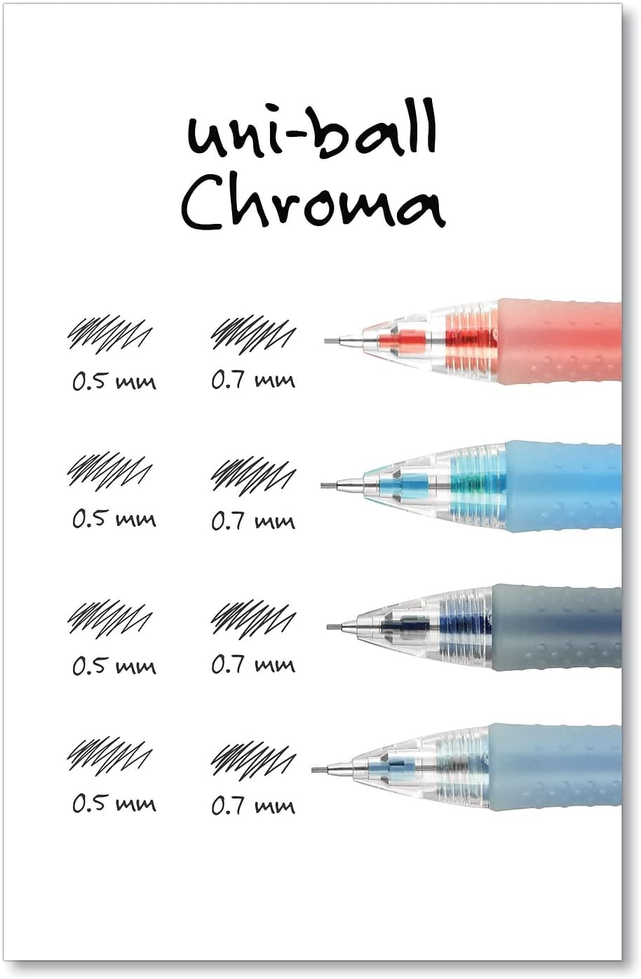 Uniball CHROMA Mechanical Pencil Starter Kit, 0.7mm, HB 2 - 2 CountUni - ball030246901922Mechanical PencilsMechanical Pencils