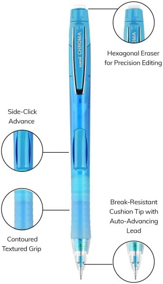 Uniball CHROMA Mechanical Pencil Starter Kit, 0.7mm, HB 2 - 2 CountUni - ball030246901922Mechanical PencilsMechanical Pencils