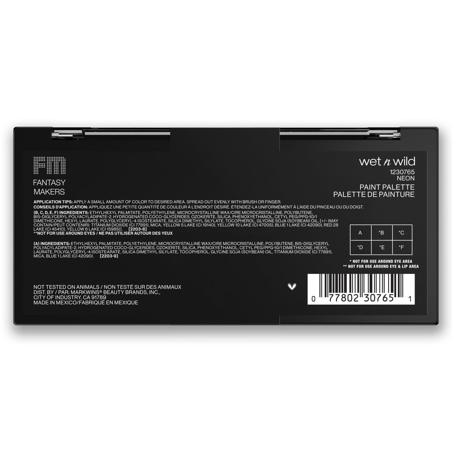 Wet N Wild Paint Palette Fantasy Makers - Limited Edition NeonWet n Wild077802308658Eyeshadow PaletteEyeshadow Palette