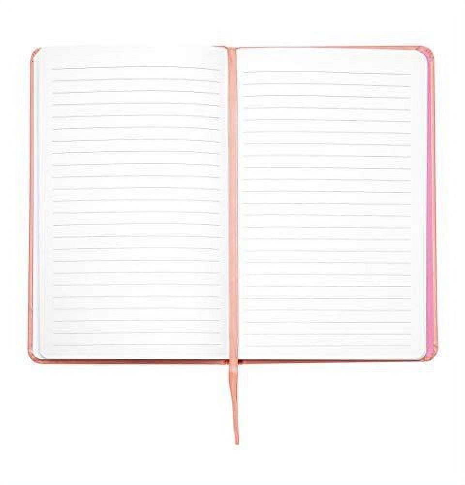 Yoobi Lined Journal, Pink 5.2" x 8.5", Printed Paper Cover, 80 Sheets - Blah Blah, CoralYoobi1220000126732NotebookNotebook