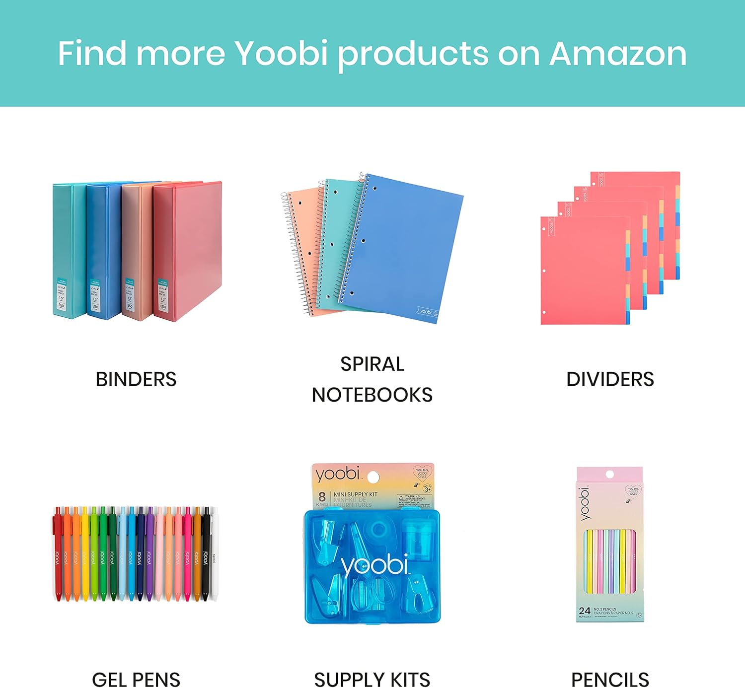 Yoobi Mini Highlighters, Bright Colors in 10 Shades - 10 PackYoobi811678020593Markers & HighlightersMarkers & Highlighters