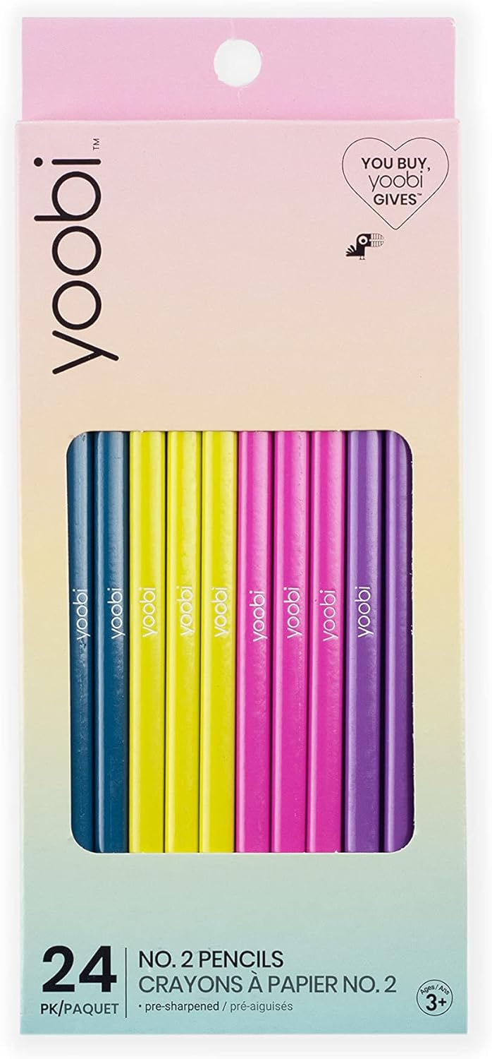Yoobi No. 2 Colored Pencils - 24 PackYoobi811678021224Color PencilColor Pencil