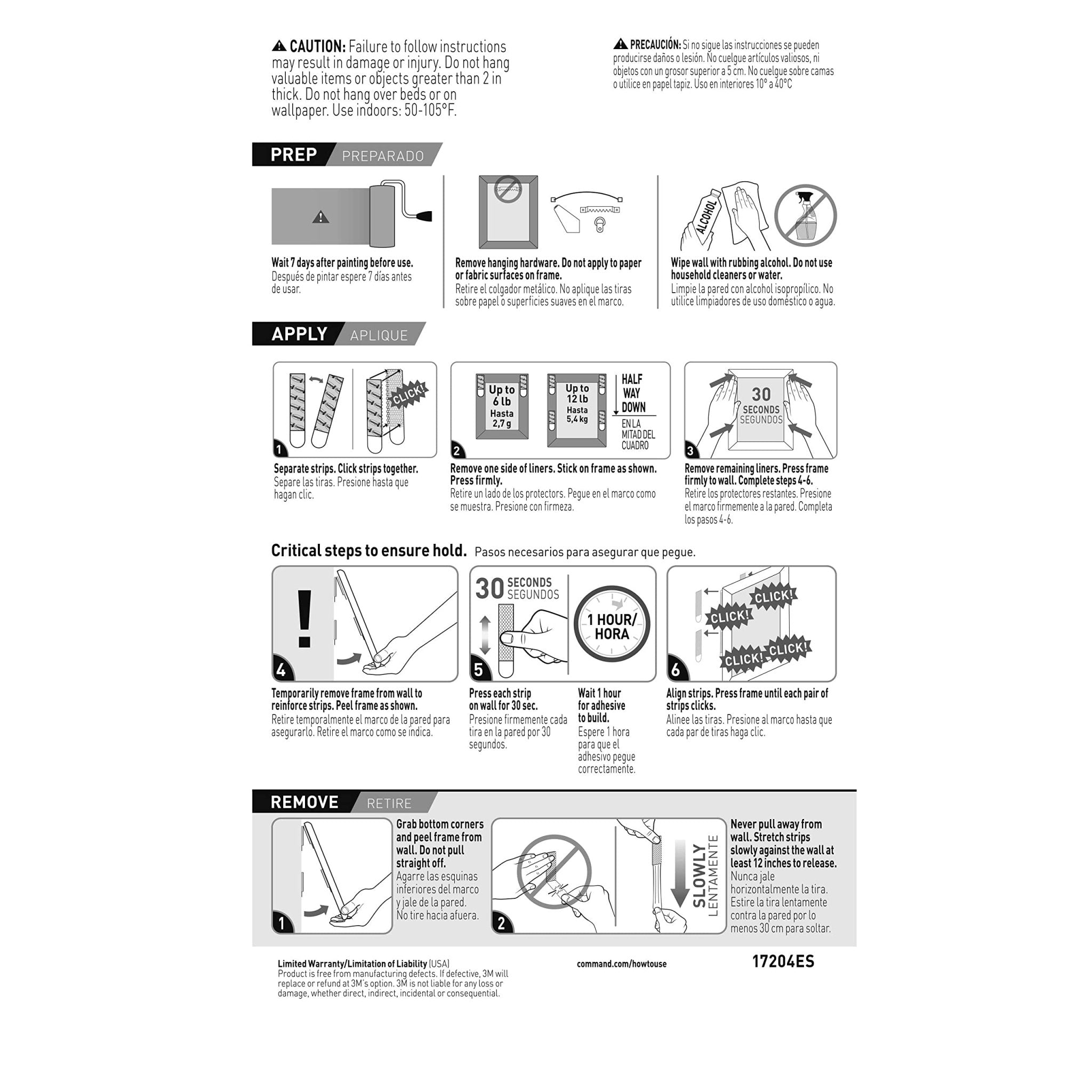 3M Command Picture 6 Pairs Hanging Strip - Medium - White3M CommandB000M3YGOQPicture Hanging StripsPicture Hanging Strips
