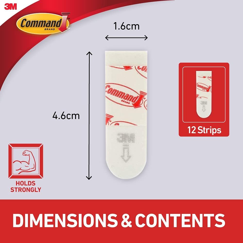 3M Command Small Picture Hanging 12 Strips3M Command051131659889Picture Hanging StripsPicture Hanging Strips