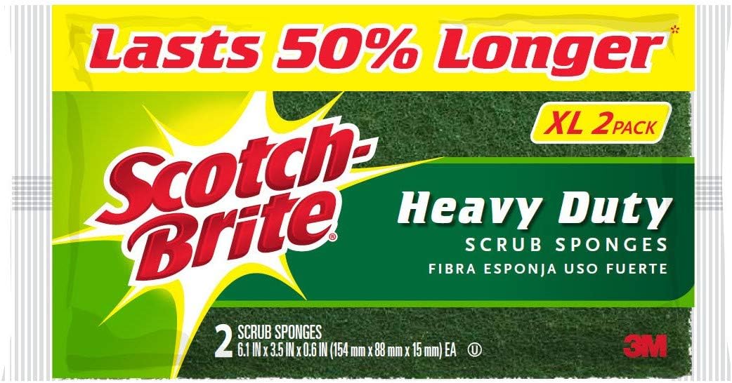 3M Scotch - Brite Cleaning Sponges, Heavy Duty Scrub Sponges - 2 PackScotch - Brite051141378305Scrub SpongesScrub Sponges