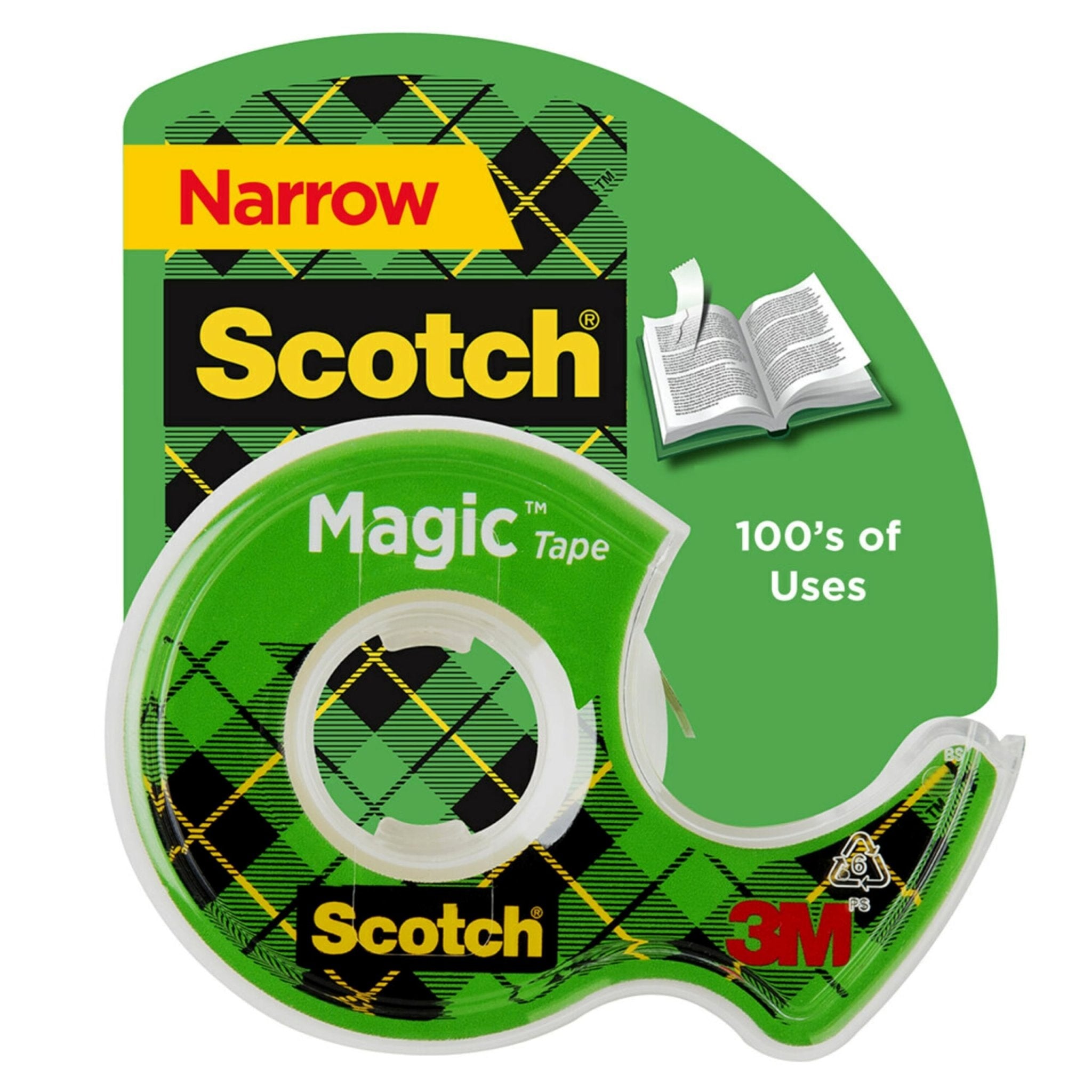 3M Scotch Magic Tape, 1/2 In x 800 In, 1 RollScotch021200000041Transparent TapeTransparent Tape