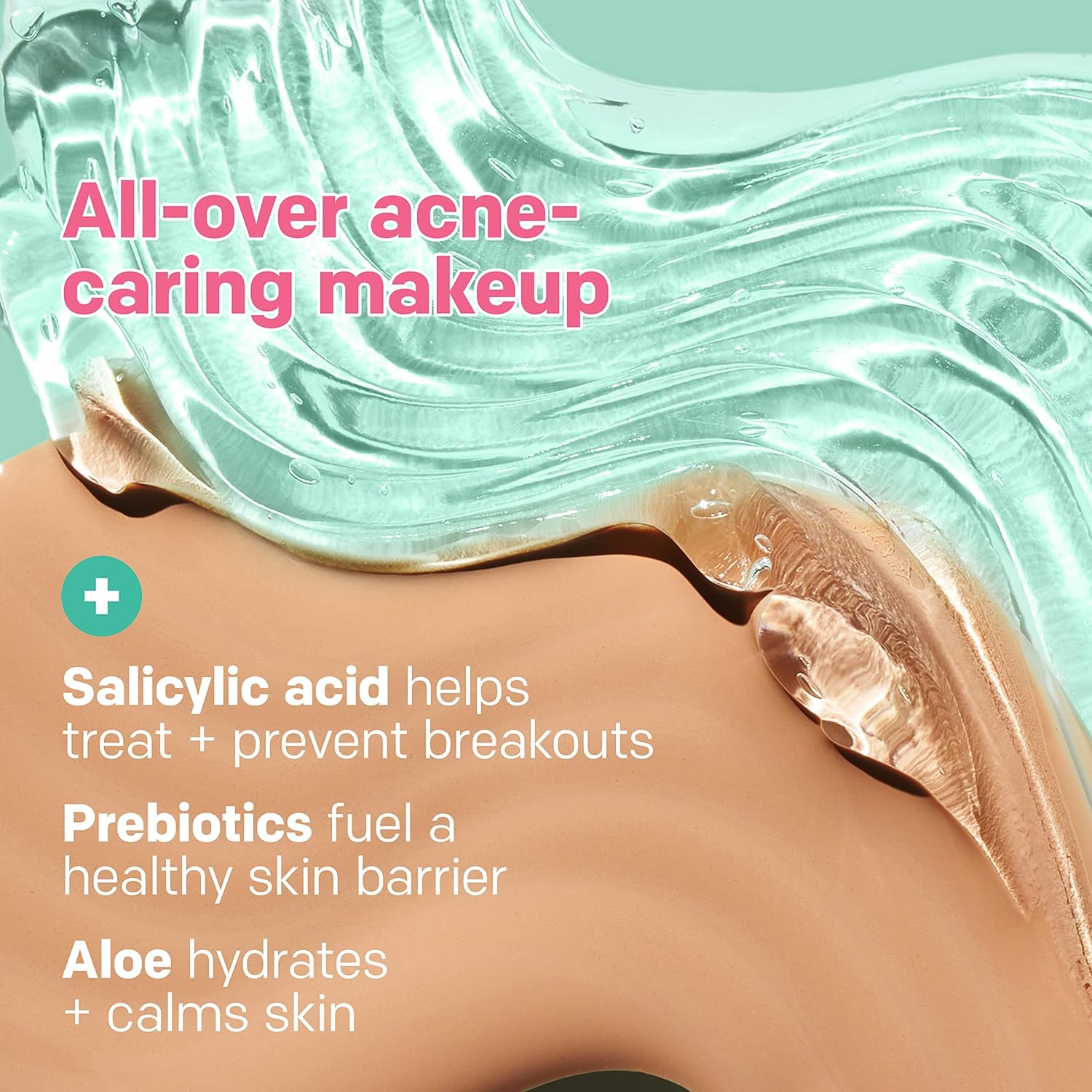 Almay Clear Complexion Acne Foundation Makeup with Salicylic Acid - Lightweight, Medium Coverage, Hypoallergenic, Fragrance - Free, for Sensitive Skin, 1 fl oz.Almay309970171636Acne FoundationAcne Foundation