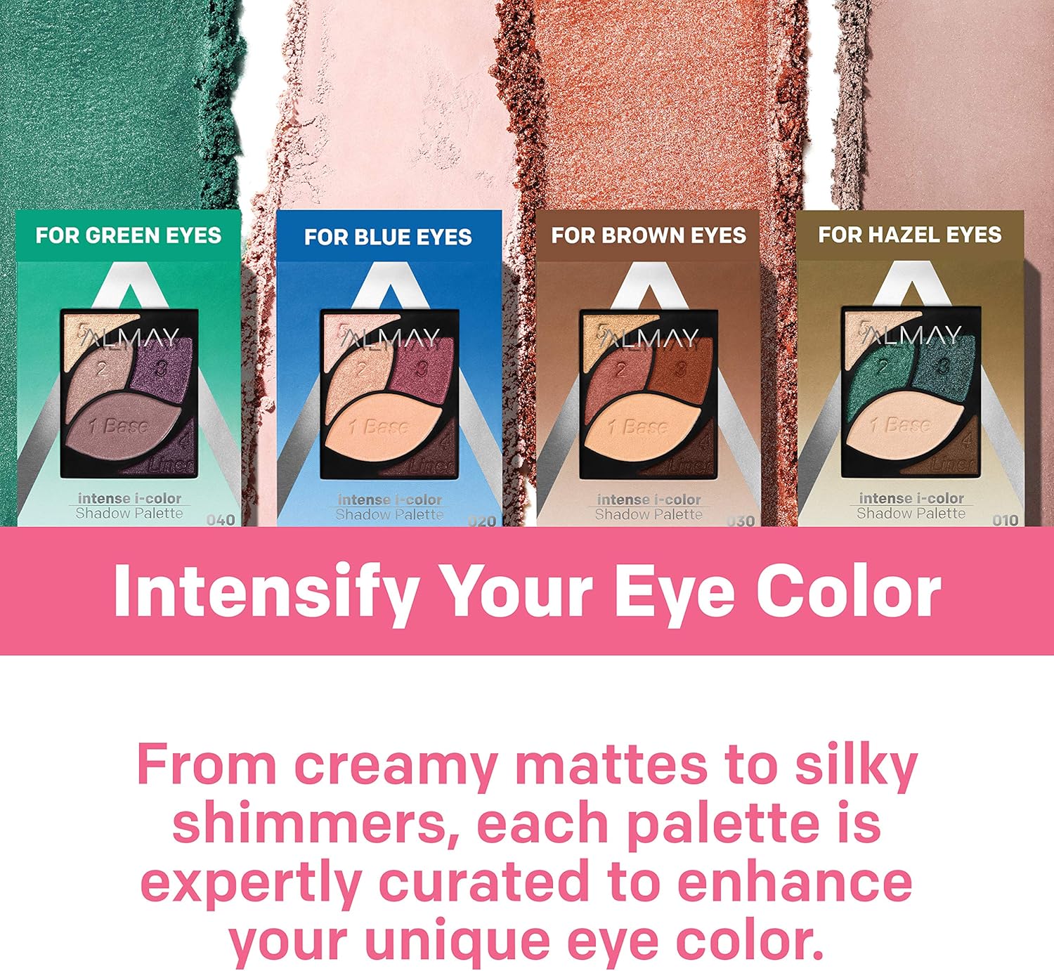 Almay Intense I - Colour Enhancing Eyeshadow Palette, Longlasting Primer Enriched Eye Makeup with Antioxidant Vitamin E, Hypoallergenic and Cruelty Free, 0.1 OzAlmay309970115333Eyeshadow PaletteEyeshadow Palette