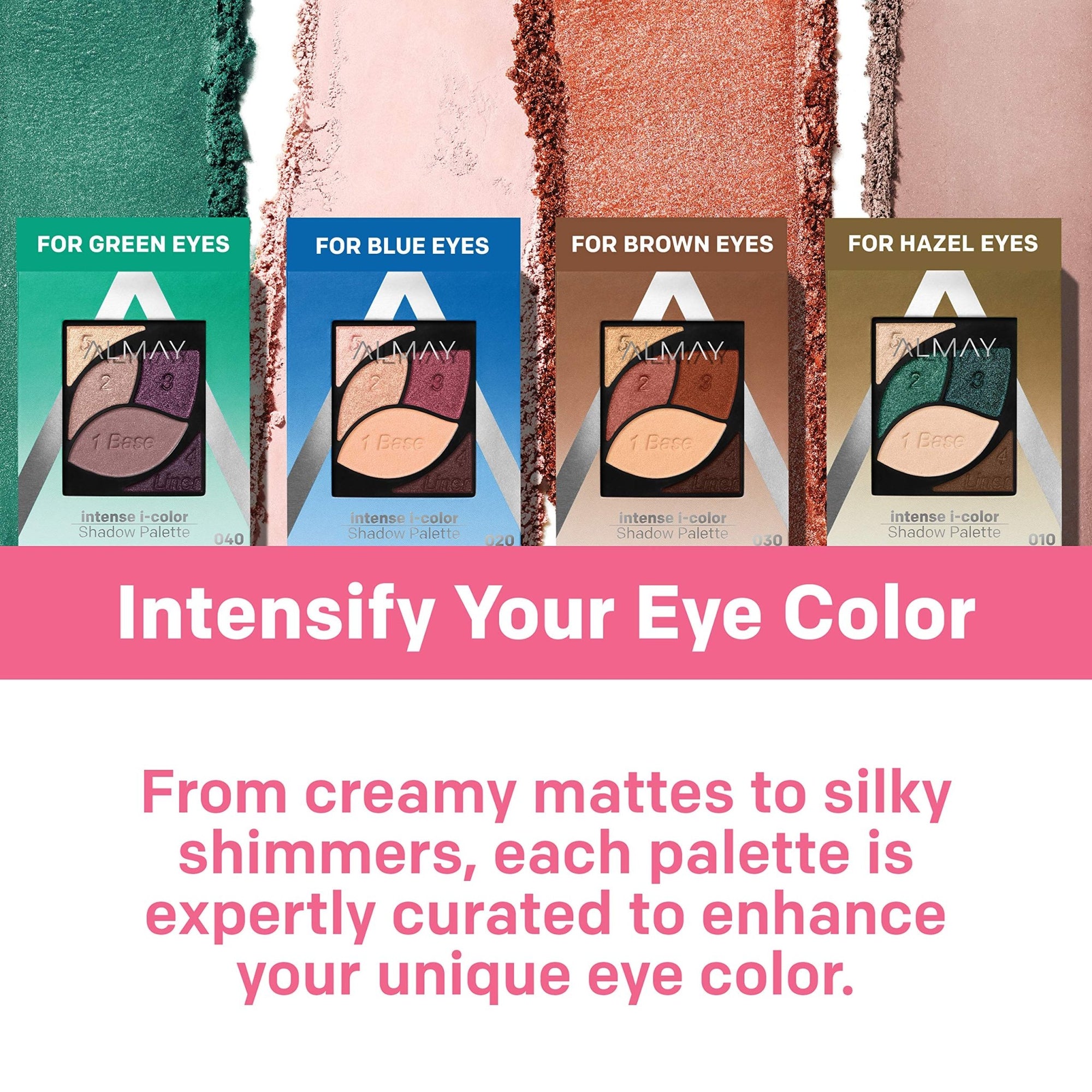 Almay Intense I - Colour Enhancing Eyeshadow Palette, Longlasting Primer Enriched Eye Makeup with Antioxidant Vitamin E, Hypoallergenic and Cruelty Free, 0.1 OzAlmay309970115333Eyeshadow PaletteEyeshadow Palette