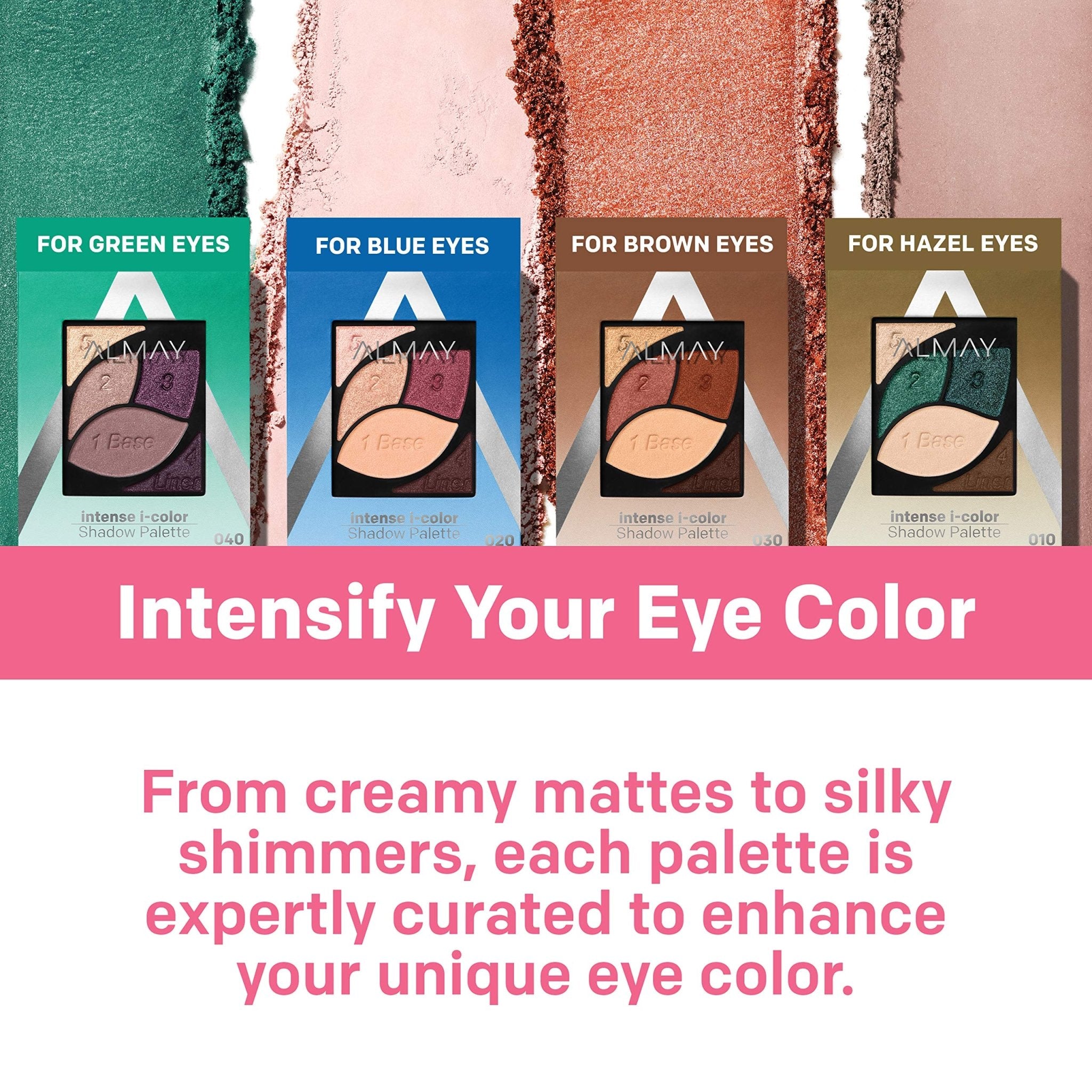 Almay Intense I - Colour Enhancing Eyeshadow Palette, Longlasting Primer Enriched Eye Makeup with Antioxidant Vitamin E, Hypoallergenic and Cruelty Free, 0.1 OzAlmay309970115333Eyeshadow PaletteEyeshadow Palette