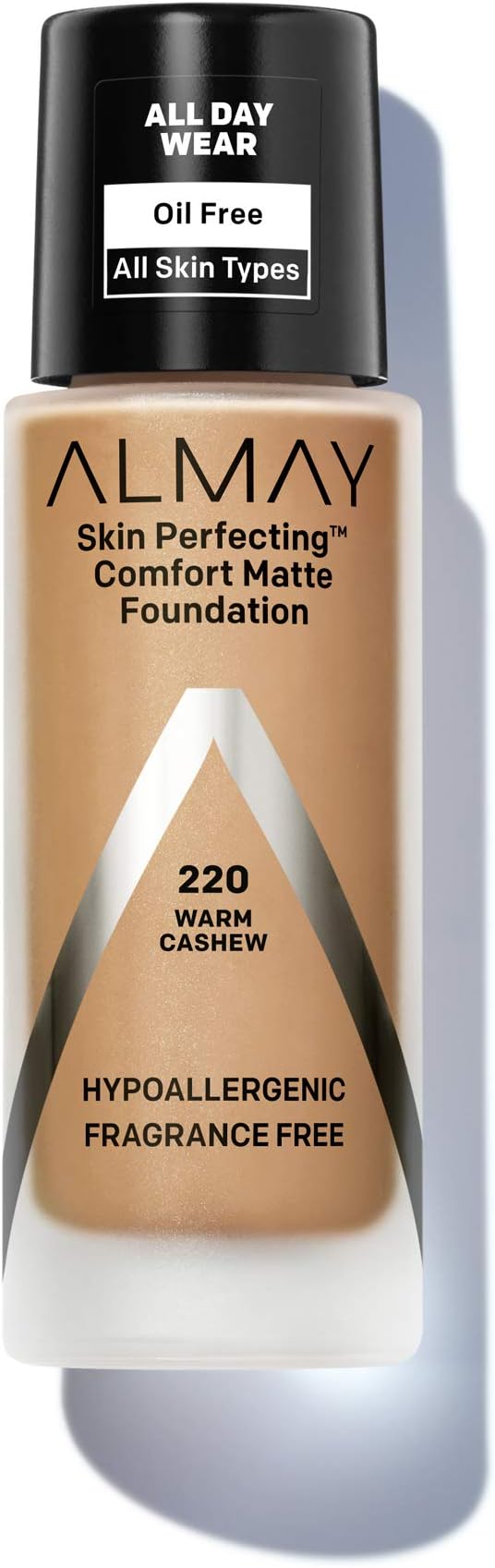 Almay Skin Perfecting Comfort Matte Foundation, Hypoallergenic, Cruelty Free, Fragrance - Free, Dermatologist Tested Liquid Makeup, 1 Fluid OunceAlmay309970091705FoundationFoundation