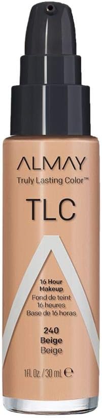 Almay Truly Lasting Color Liquid Makeup, Long Wearing Natural Finish Foundation with Vitamin E and Lemon Extract, 1 ozAlmay309970231057FoundationFoundation