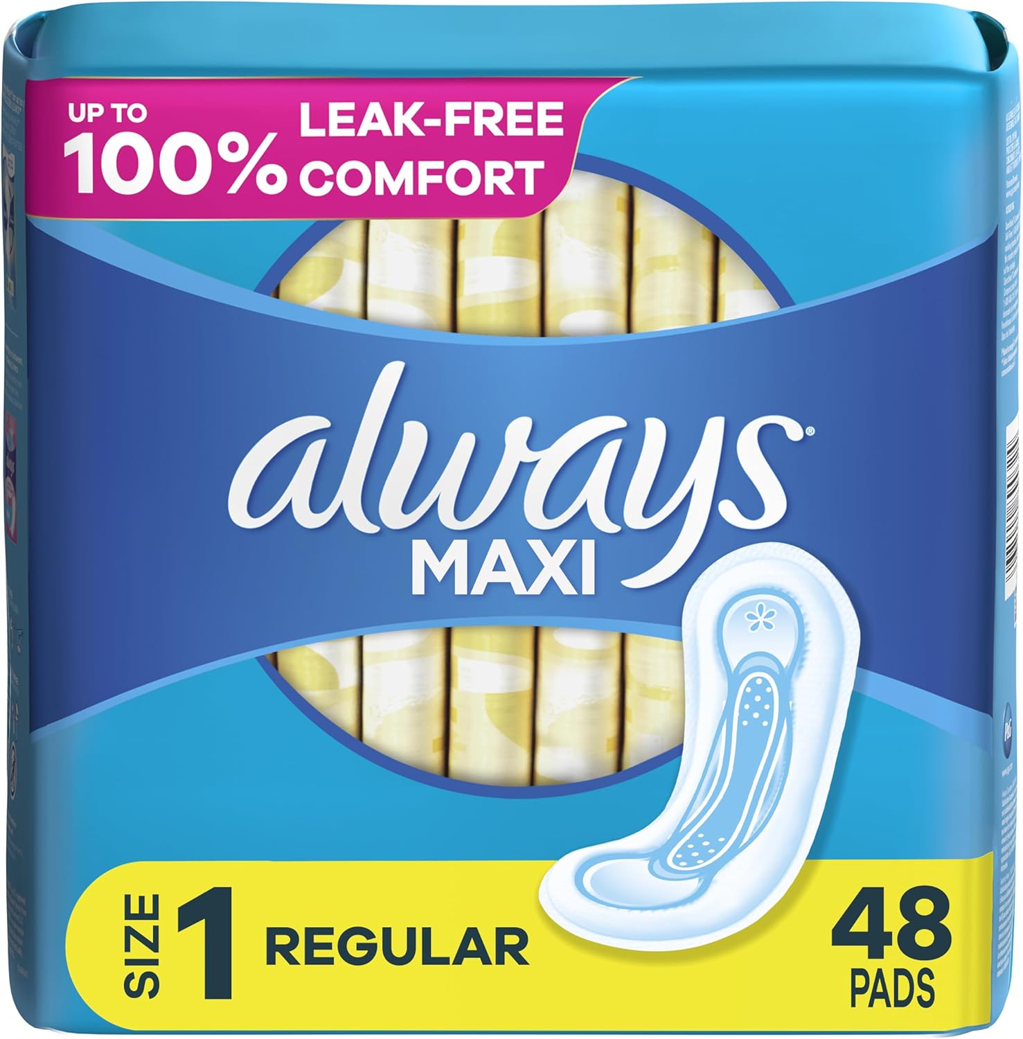Always Maxi Feminine Pads for Women - UnscentedAlways037000661030Menstrual PadMenstrual Pad