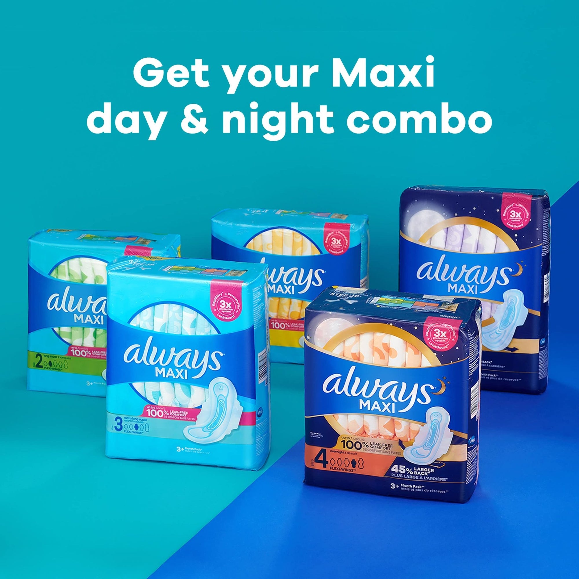 Always Maxi Feminine Pads for Women - UnscentedAlways037000983477Menstrual PadMenstrual Pad
