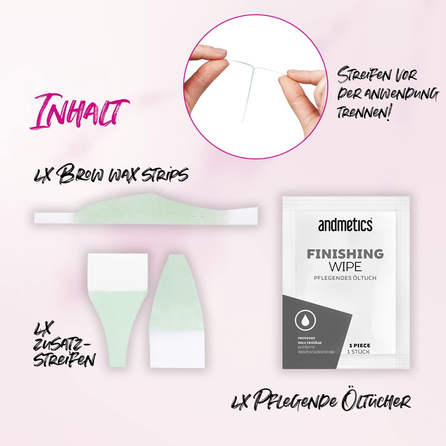 Andmetics Brow Wax Strips for Women EyebrowsAndmetics741187282734Wax StripsWax Strips