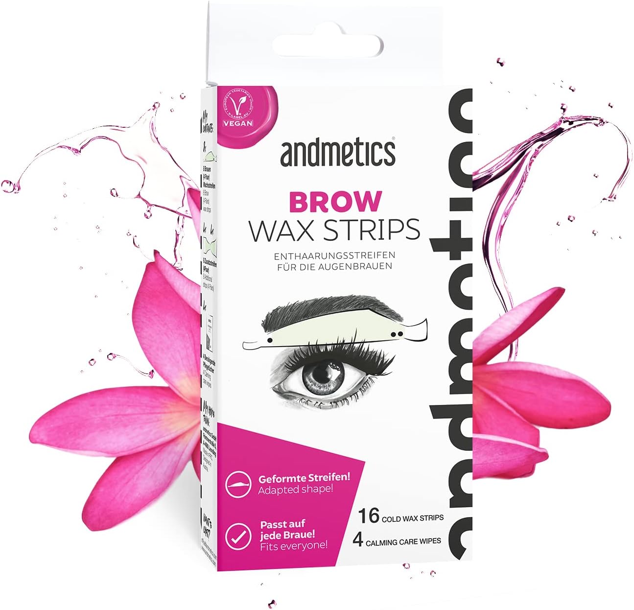 Andmetics Brow Wax Strips for Women EyebrowsAndmetics741187282734Wax StripsWax Strips