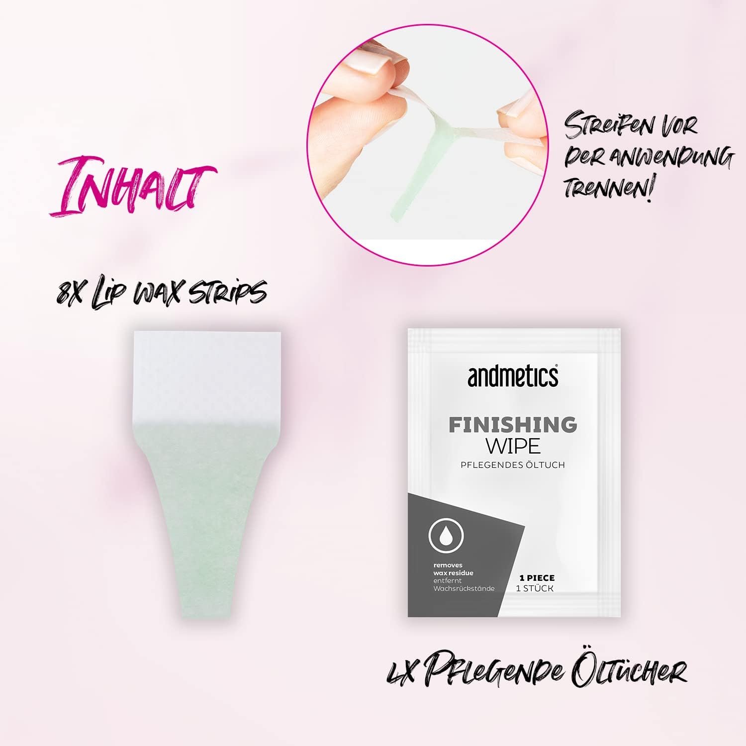 Andmetics Lip Wax Strips for Women lipsAndmetics741187282741Wax StripsWax Strips