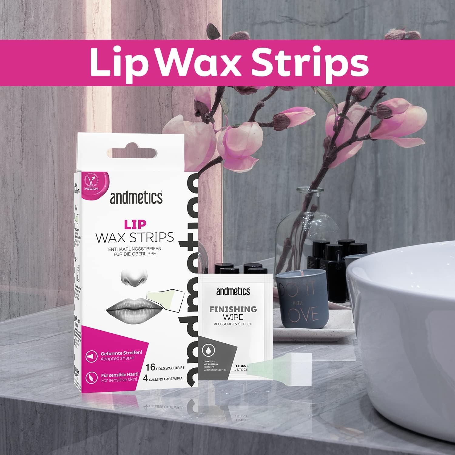 Andmetics Lip Wax Strips for Women lipsAndmetics741187282741Wax StripsWax Strips
