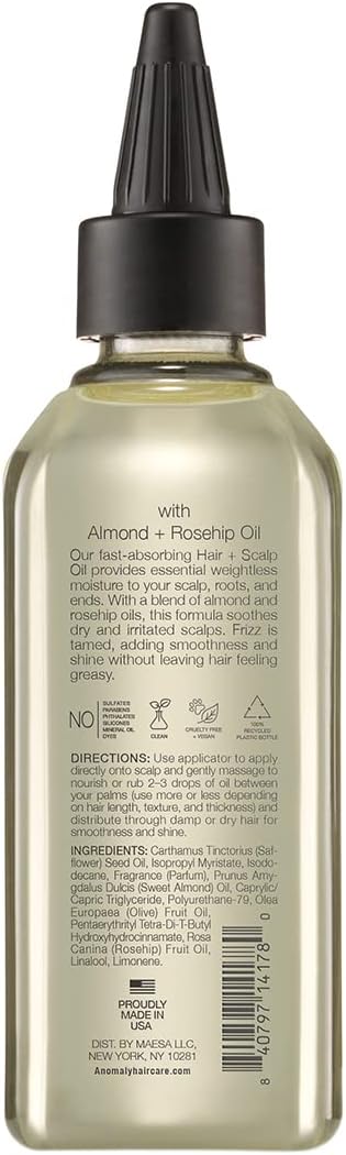 Anomaly Hair & Scalp Oil for Dry & Irritated Scalp, 88 mlAnomaly840797141780Hair OilHair Oil