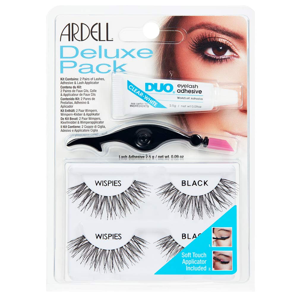 Ardell Deluxe Pack Wispies with Applicator - Black, 2 PairsArdell Professional074764689474False LashesFalse Lashes