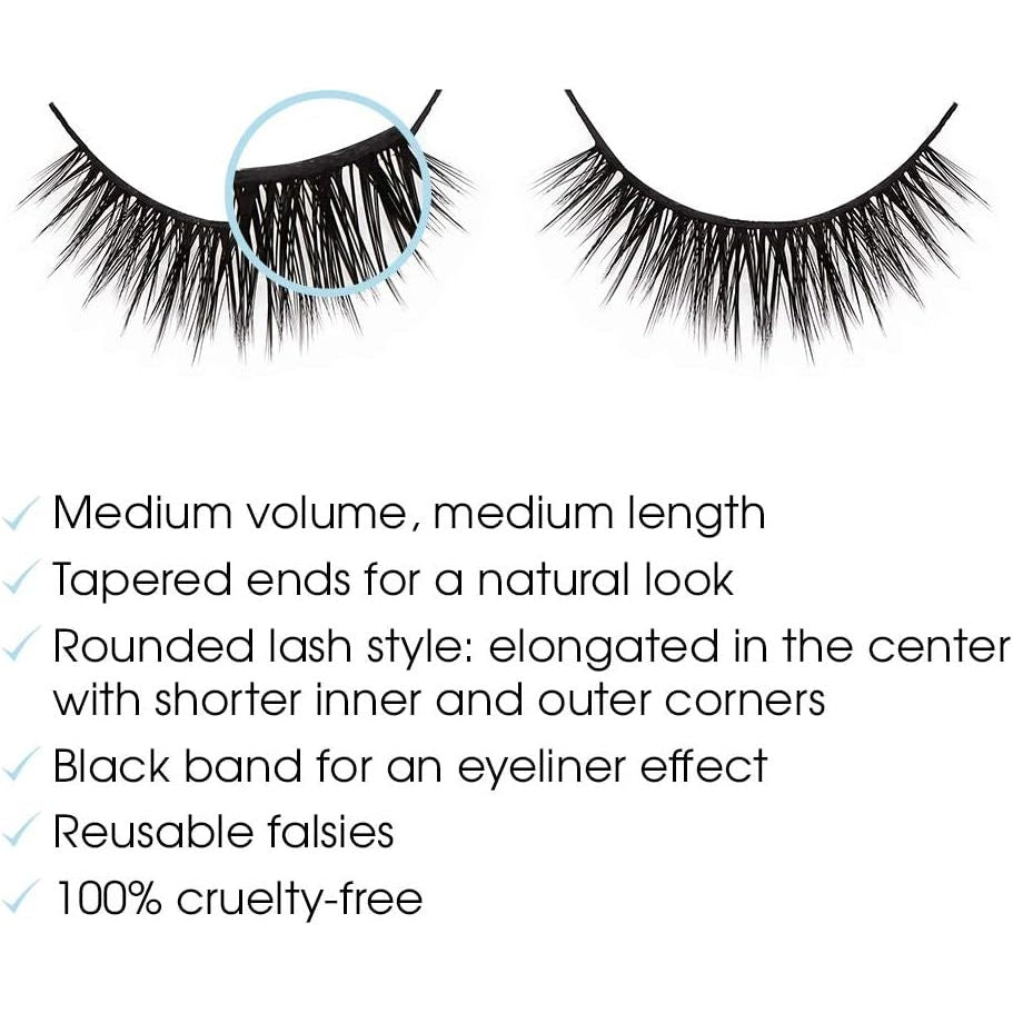 Ardell Professional Aqua False Strip Lashes 341, Water Activated Faux Lashes, Reusable, No Lash Glue Required, 3 pairsArdell Professional074764361868False LashesFalse Lashes