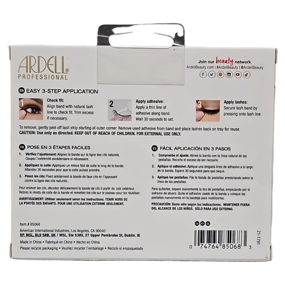 Ardell Professional Light As Air 523 - Black, Contains 3 PairsArdell Professional074764850683False EyelashesFalse Eyelashes