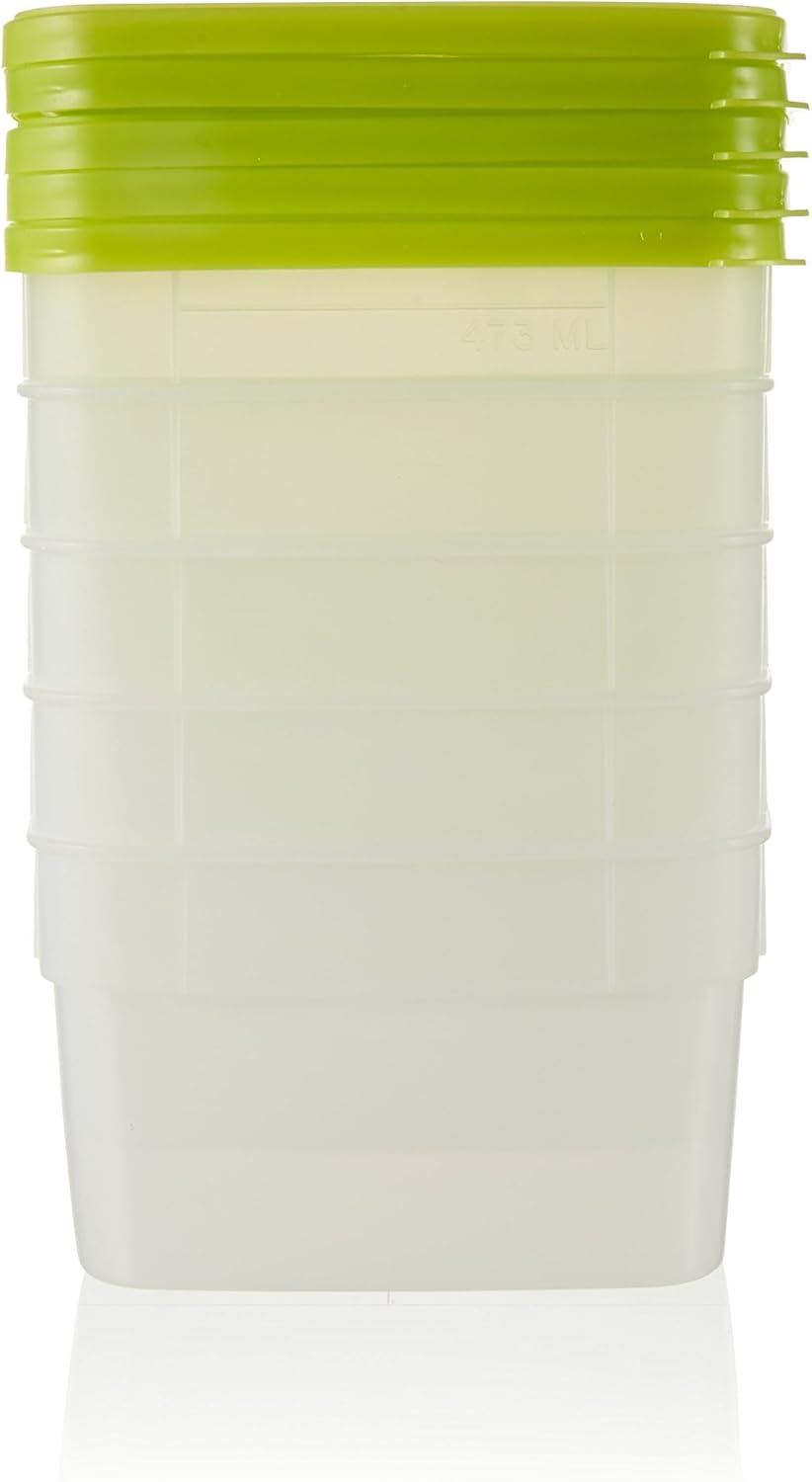 Arrow Home Products Plastic 1 Pint Freezer Storage Containers, 5 PackArrow Home Products070652000420Food Storage ContainerFood Storage Container