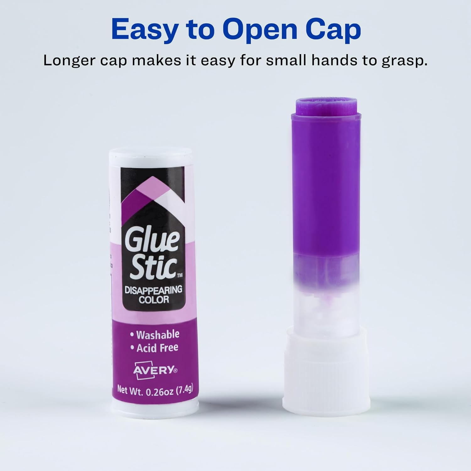 Avery Glue Stick Disappearing Purple Color, Washable, Nontoxic, 0.26 oz. Permanent Glue Stic, 6pkAvery071709980962Glue StickGlue Stick
