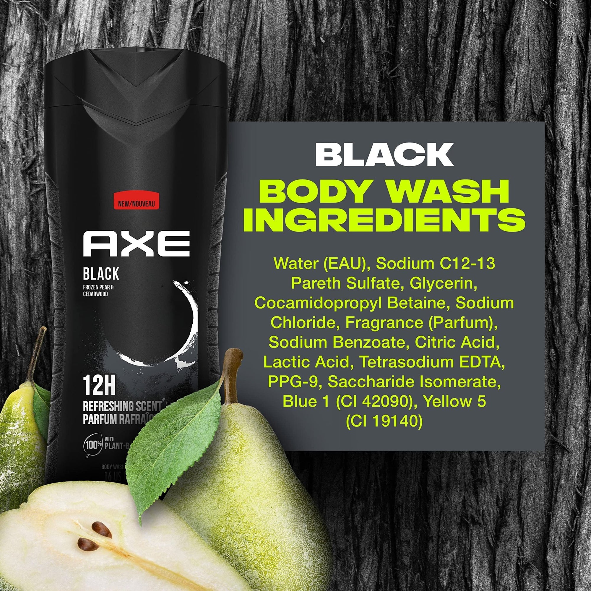 AXE Body Wash for Men, Black, 16 Fl Oz (Pack of 1)Axe011111575981Body WashBody Wash
