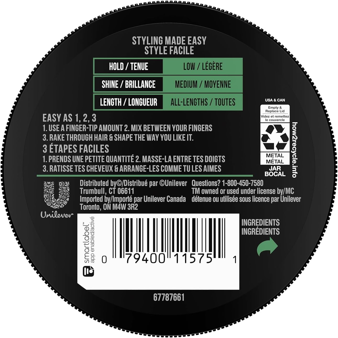 AXE Natural Look Hair Cream, 2.64 Ounce, Pack of 1Axe079400339928Hair CreamHair Cream