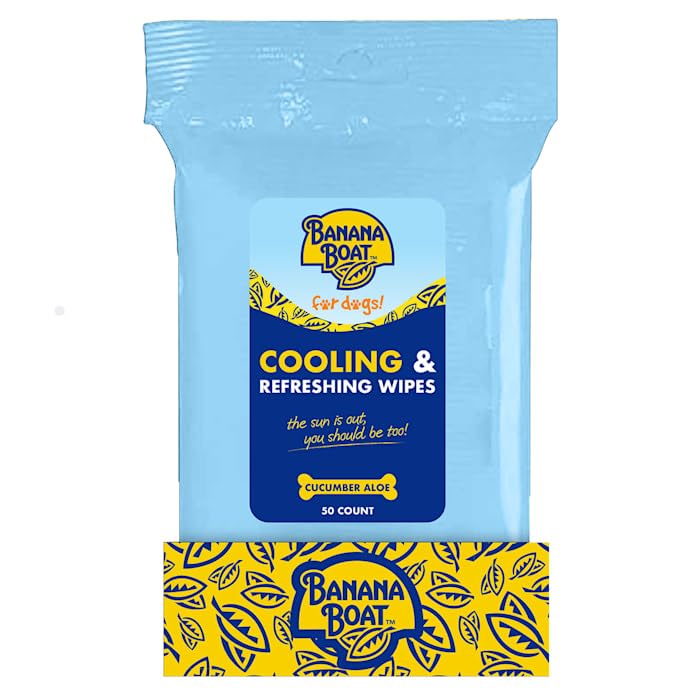 BANANA BOAT Cooling Sun Wipes for Dogs, Count of 50Banana Boat840038234608Pet WipesPet Wipes