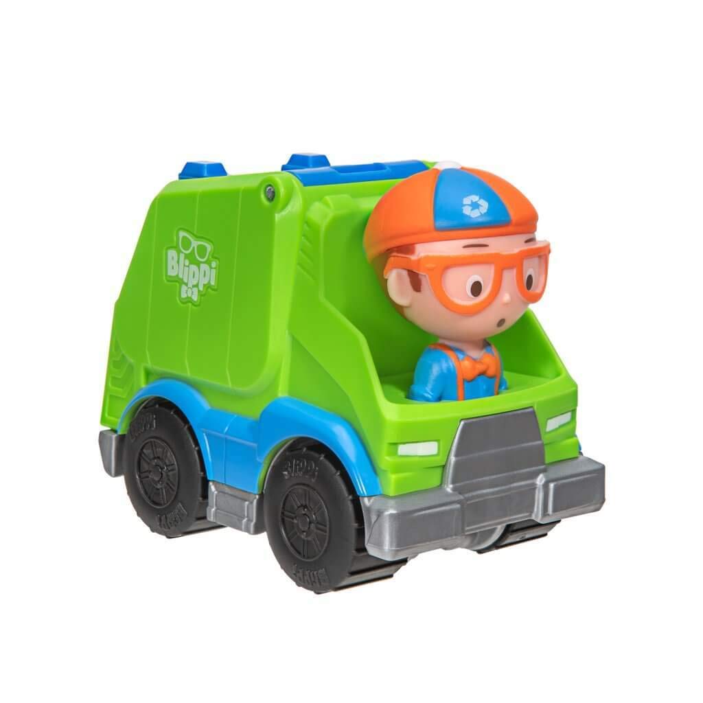 Blippi Mini Vehicle Garbage Truck, Multicolor, BLP0002_ExcavatorBlippi191726016120ToyToy