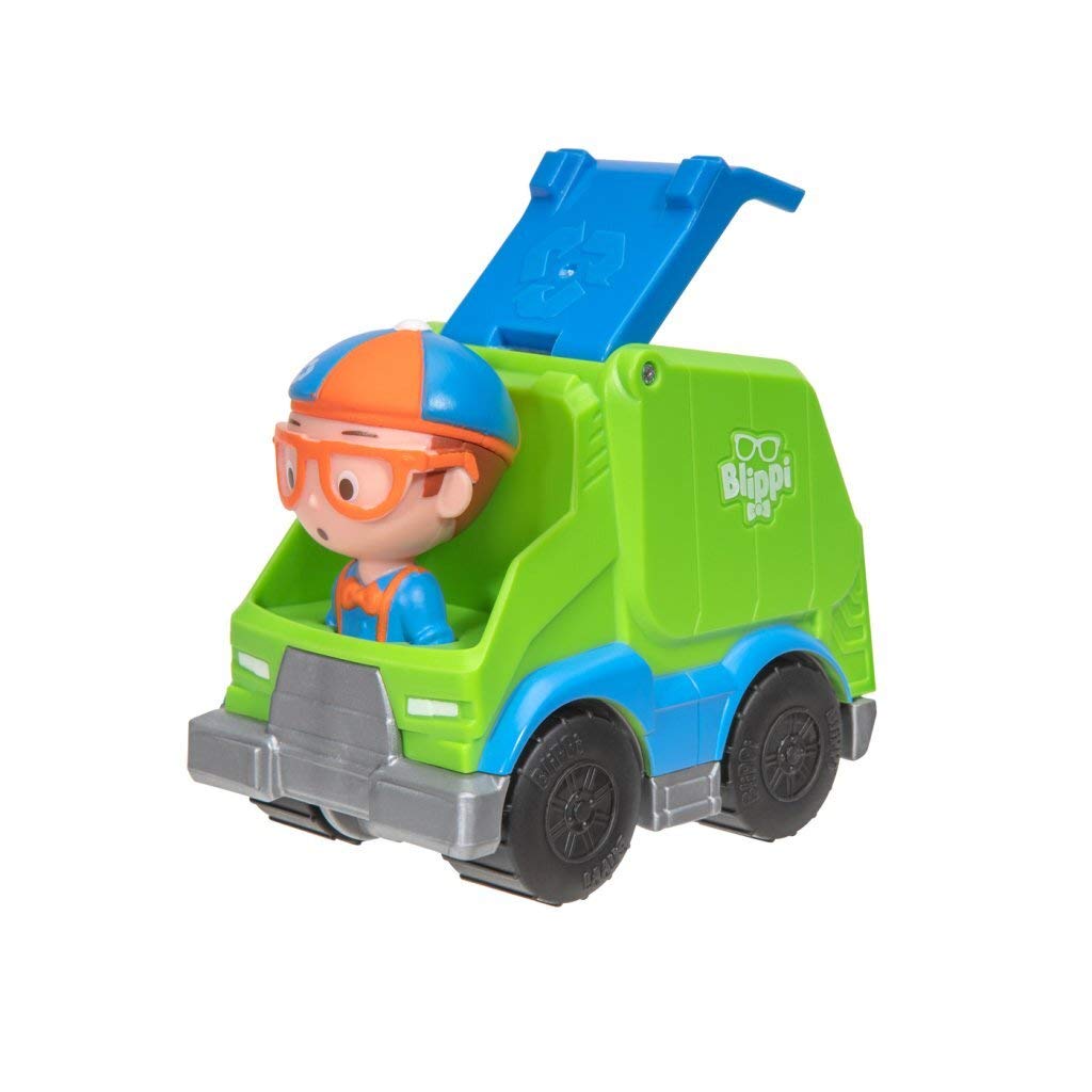 Blippi Mini Vehicle Garbage Truck, Multicolor, BLP0002_ExcavatorBlippi191726016120ToyToy