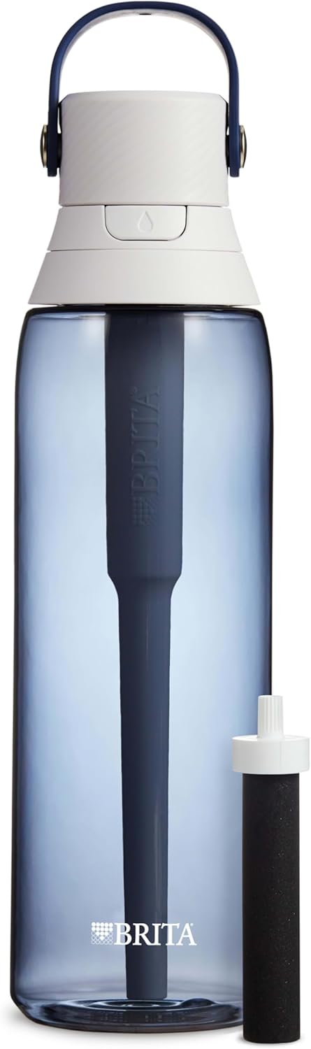 Brita Premium Filtering Water Bottle 26 oz and 3 Water Filter ReplacementsBritaY3 - I7HS - FL5WWater BottleWater Bottle
