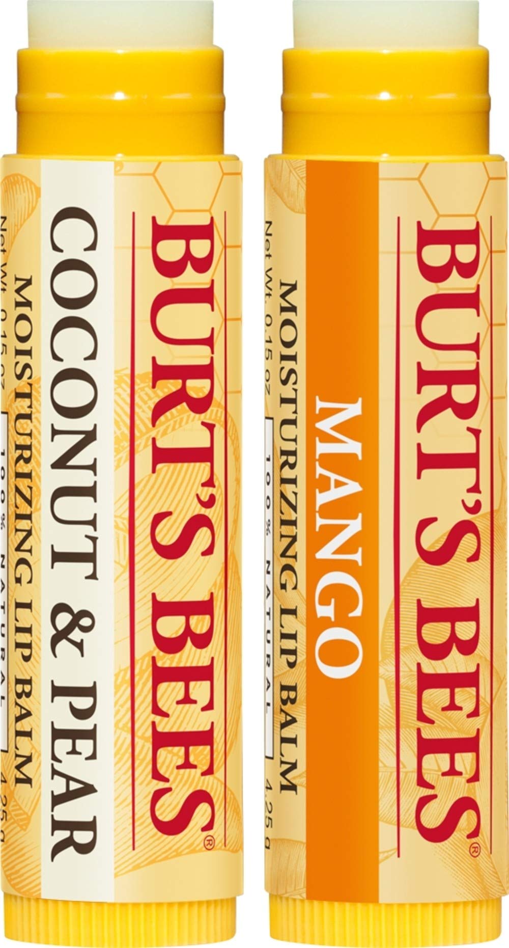 Burt's Bees Lip Balm, Moisturizing Lip Care SPF 15 for All Day Hydration, 100% Natural with Sunscreen - Coconut and Pear and MangoBurt's Bees792850025776Lip BalmLip Balm