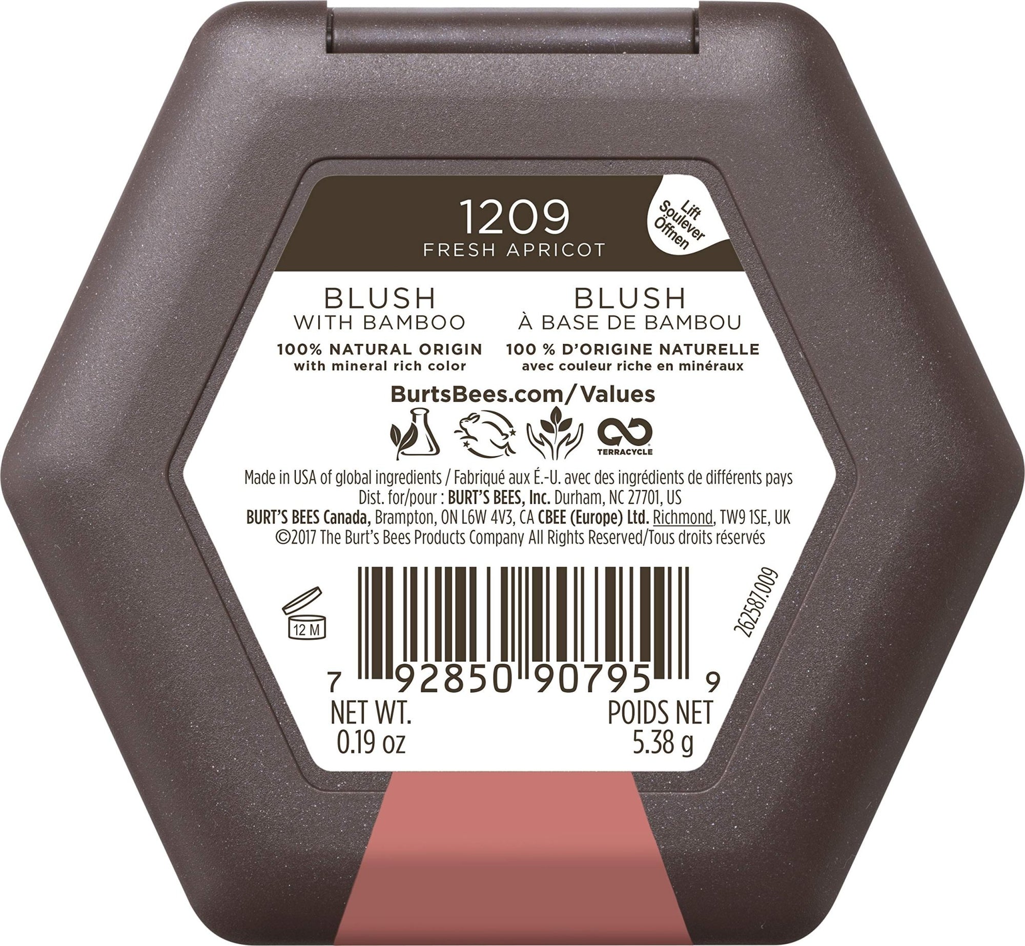 Burt's Bees Natural Origin Blush With Vitamin E, Fresh Apricot - 0.19 OunceBurt's Bees792850907959BlushBlush