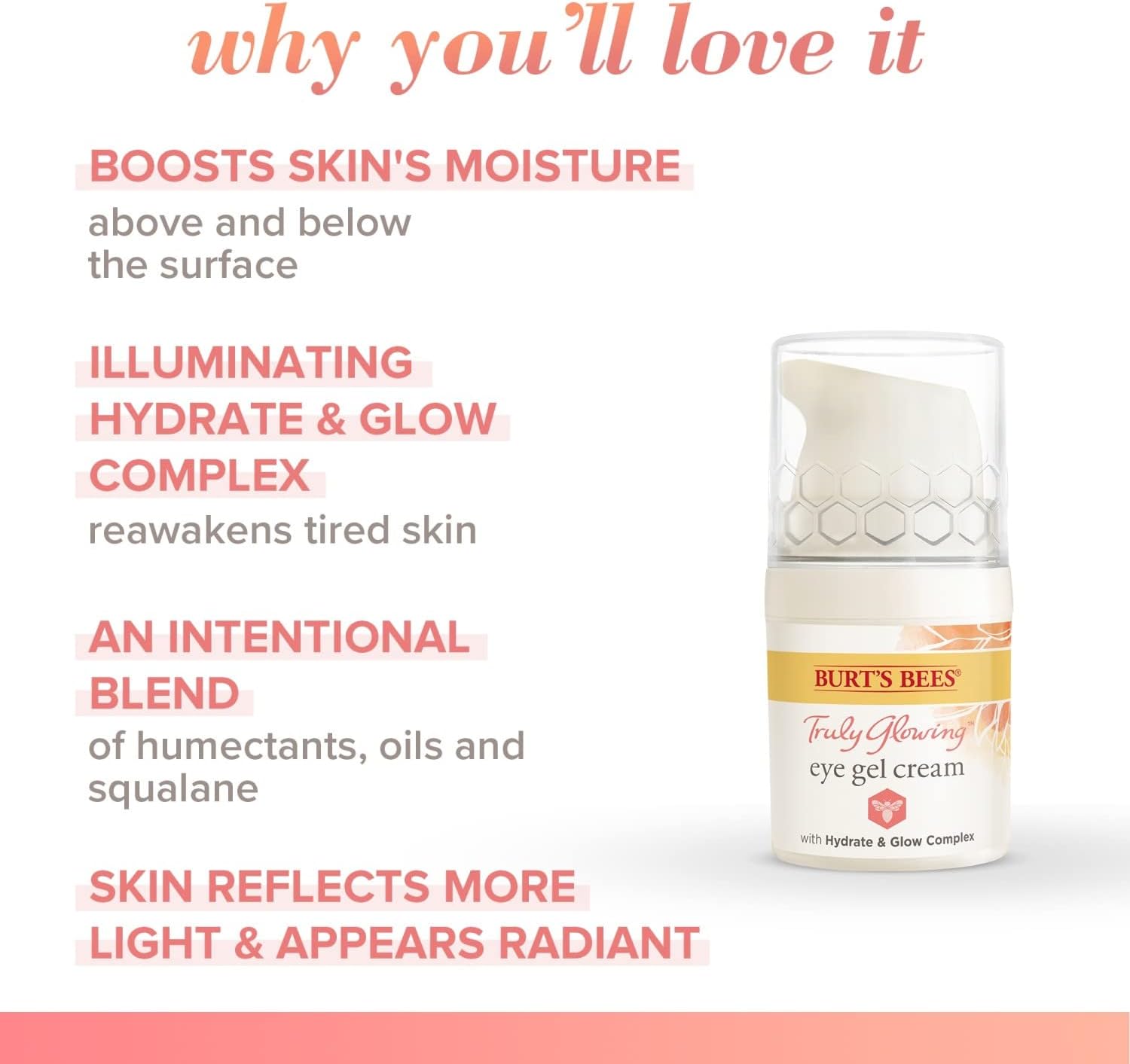 Burt's Bees Truly Glowing Eye Gel Cream - 0.5 ozBurt's Bees792850911611Eye CreamEye Cream