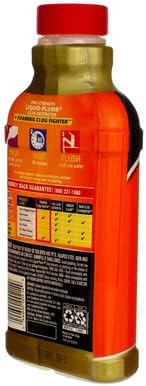 Clorox Liquid Plumber Clog Destroyer with Foaming Clog Fighter - 17 Oz, OrangeClorox044600002149Drain CleanerDrain Cleaner