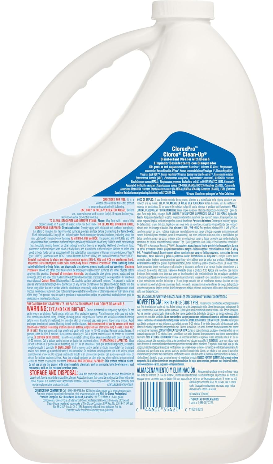 CloroxPro Clean - Up Disinfectant Cleaner with Bleach Refill - 128 OzClorox044600354200Shower CleanerShower Cleaner