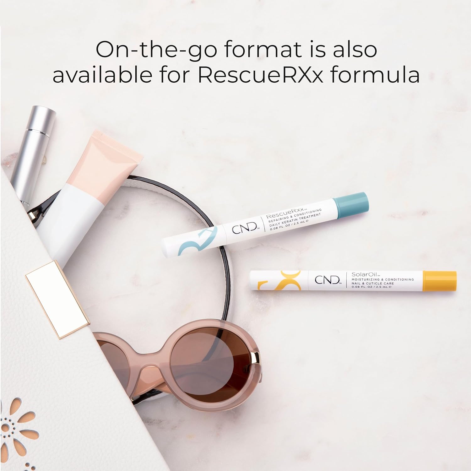 CND RescueRXx, Repairing and Conditioning Daily Keratin Treatment On - the - Go Pen, Travel - SizedCND639370922348Nail TreatmentsNail Treatments