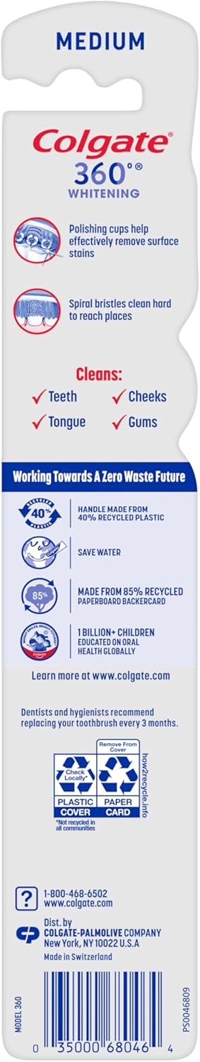 Colgate 360 Optic White Full Head ToothbrushColgate729587307684ToothbrushToothbrush