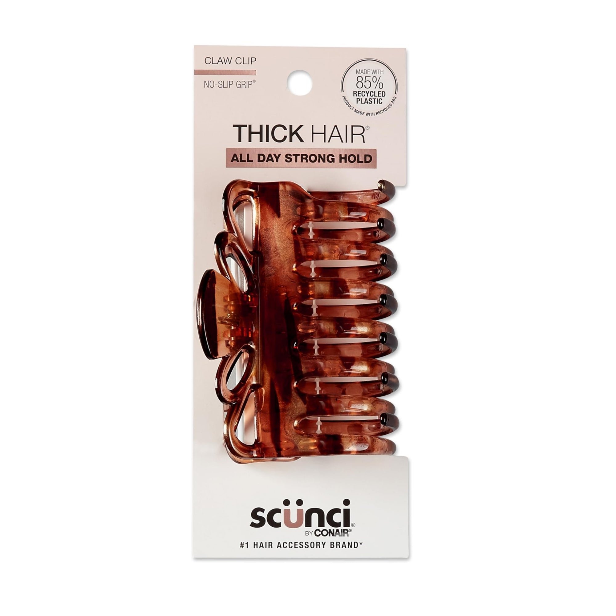 Conair Scunci, No - Slip Grip Thick Hair Jaw Clip, Crown Claw Hair Clip - TortoiseConair043194178360Hair ClipHair Clip